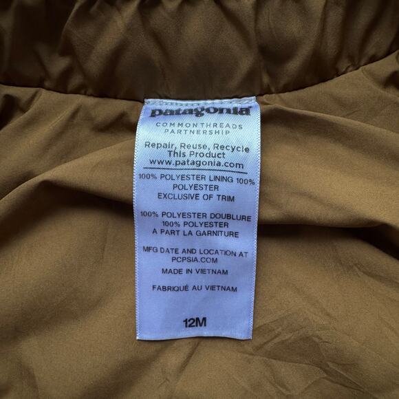 Patagonia Baby 12M Sherpa Deep Pile Retro X Fleece  Vest Jacket Outdoors Hiking - Picture 6 of 6